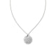 Rhodium Plated Necklace and Cubic Zirconia White