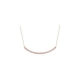 Rose Gold plated Necklace and White Cubic Zirconia