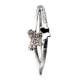 Rhodium Plated Butterfly Ring Cubic Zirconia and White