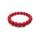 Red coral Gemstones Pearls Stretch Bracelet