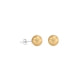 Boucles d’oreilles Perles d'imitation en nacre de 8 mm dorées et Argent 925