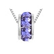 Collar Anillo Purpura Cristal Swarovski Elements