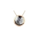 Black Swarovski Element Circle Crystal Necklace 