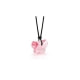 Pink Swarovski Elements Crystal Butterfly Necklace
