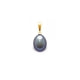Black Freshwater Pearl  Pendant and Yellow Gold 750/1000