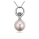 White Pearl Pendant and Cubic Zirconia