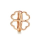 Separator Trifoglio  Charms Beads Bracciale in Acciaio Inox Oro Giallo