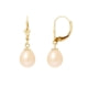 Pink Freshwater Pearls Dangling Earrings and yellow gold 750/1000 M4