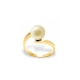 Anello Perle d'acqua dolce coltivate oro e oro giallo 375/1000