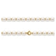 Halskette weiße Zuchtperlen und Perlen Gelbgold 750/1000