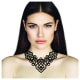 Arabesque Halskette Schwarz Silikon Gum Effekt Tattoo