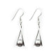 Lavander Freshwater Pearls Dangling Earrings and Silver Mounting