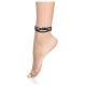 Black Silicone Gum Anklet Jewel Effect Tatto