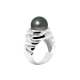Tahitian Pearl Ring 10-11 mm and Silver 925/1000