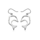 925 Silver Dolphin Dangling Earrings