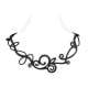 Black Silicone Gum Waves Necklace Effect Tatto