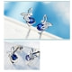 Pendientes Hada de cristal de Swarovski Elements Azul e 925 Plata