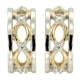 White Swarovski Crystal Elements and 925 Silver Earrings