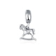 925 Silver Rocking Horse Pendant Charms bead