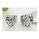 925 Silver Mother and Son Heart Charms Bead