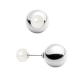 White Freshwater Pearl Earrings and 925 Silver