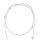 Multicolor Freshwater Pearls Long Necklace and 925 Silver