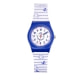 Reloj Chica LuluCastagnette Pop Kid Pulsera de Plástico con Ancla Azul y Blanco