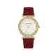 Box Trendy Kiss Infinity Bracelet and Rose Watch Women and Red Nubuck