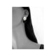 Boucles d'oreilles Pendantes Spirale en Grès Noir et Argent 925
