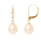 Pink Freshwater Pearls Dangling Earrings and yellow gold 375/1000