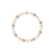 Multicolor Freshwater Pearl Bracelet and 750/1000 Yellow Gold Clasp