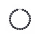 Bracelet Perles de culture Noires et Fermoir Or Blanc 750/1000