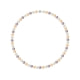 Perlen Halskette mit Multicolor Zuchtperlen und 750/1000 Weißgold -Verschluss