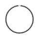 Perlen Halskette mit Schwarze Zuchtperlen und 750/1000 Gelbgold-Verschluss