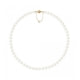 7.5 bis 8 mm Perlen Halskette mit Weissen Zuchtperlen und 750/1000 Gelbgold-Verschluss