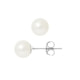 Orecchini di perle coltivate bianche e oro Bianco 375/1000