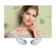 Wings Earrings with White Swarovski Crystal and 925 Silver