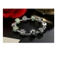 Bracelet Charm's Coeur et Cristal de Swarovski Vert