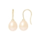 Pink Freshwater Pearls Hooks Earrings and yellow gold 375/1000