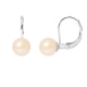 Natural Pink Freshwater Pearls Earrings and 925 Silver