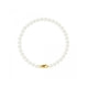 5-6 mm White Freshwater Pearl Bracelet and 750/1000 Yellow Gold Clasp