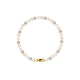 Bracelet Perles de culture Multicolores 5-6 mm et Fermoir Or jaune 750/1000