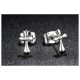 Cross earrings made with 925 silver