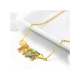 Collier Flèche Love orné de Cristal de Swarovski et Argent 925 Plaqué Or Jaune