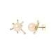 Pink Freshwater Pearl, 0.14 cts Diamonds Earrings and yellow gold 750/1000