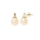 Pink Freshwater Pearls, Diamonds Earrings and yellow gold 750/1000