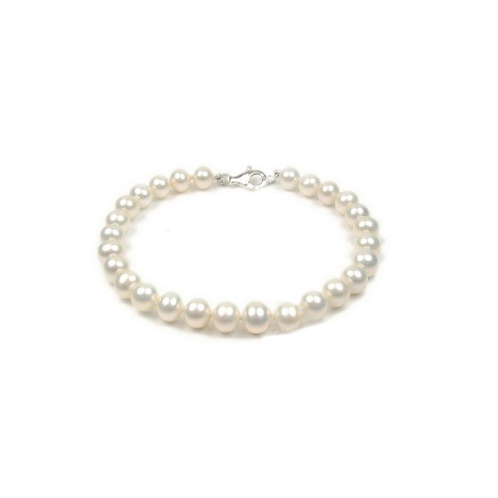 Perle Armband weißes Süßwasser Perle Stretch-Armband